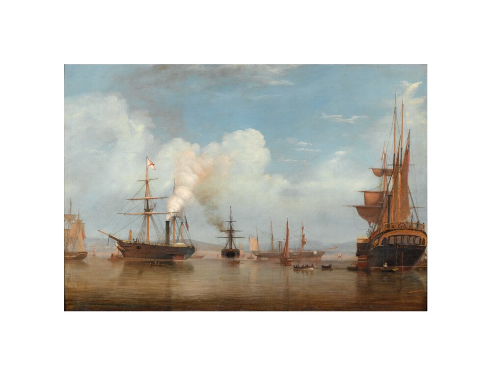 Painting. Royal Mail Steamers, 1835-1845. unstretched canvas small none Art Print - Science Museum Shop