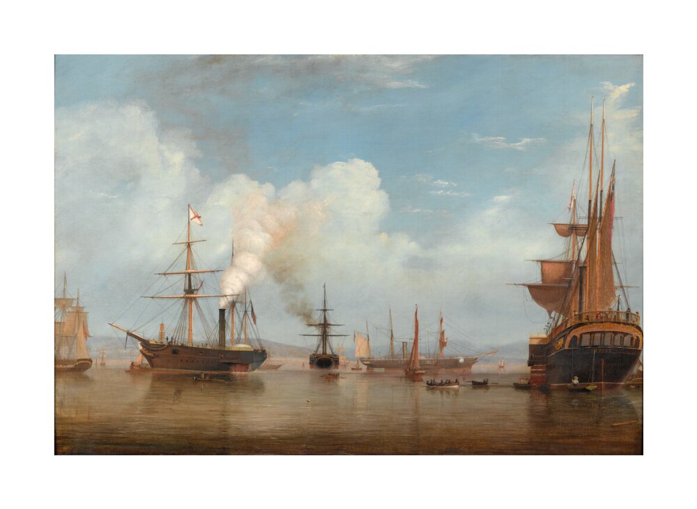 Painting. Royal Mail Steamers, 1835-1845. unstretched canvas large none Art Print - Science Museum Shop