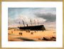 SS 'Great Britain' ashore in Dundrum Bay, Ireland, 1846. art print extra large gold Art Print - Science Museum Shop