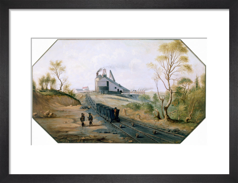 Colliery and wagonway, Northumberland and Durham coalfield, c 1845 ...