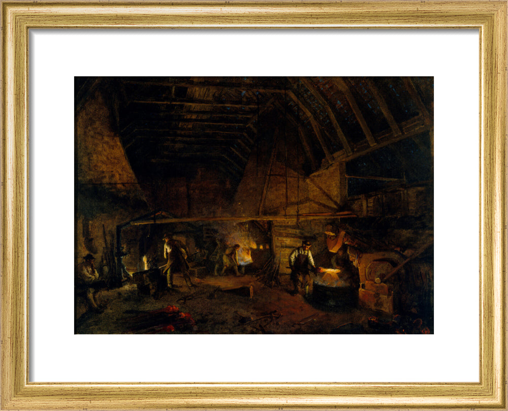 'Interior of a Tilt' c 1860. art print extra small gold Art Print - Science Museum Shop