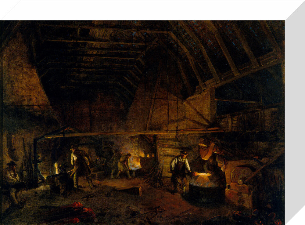 'Interior of a Tilt' c 1860. stretched canvas small none Art Print - Science Museum Shop