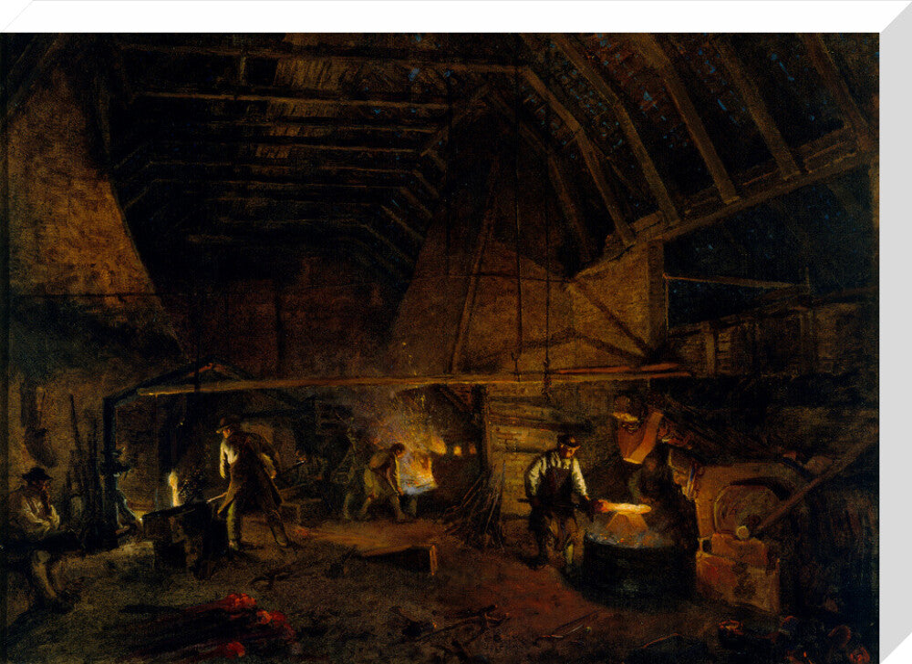 'Interior of a Tilt' c 1860. stretched canvas large none Art Print - Science Museum Shop