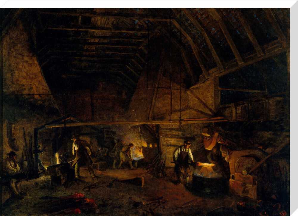 'Interior of a Tilt' c 1860. stretched canvas extra large none Art Print - Science Museum Shop