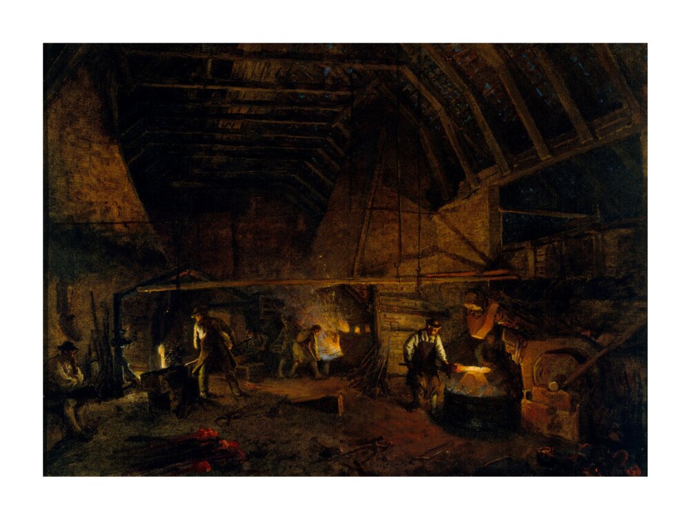 'Interior of a Tilt' c 1860. unstretched canvas extra large none Art Print - Science Museum Shop