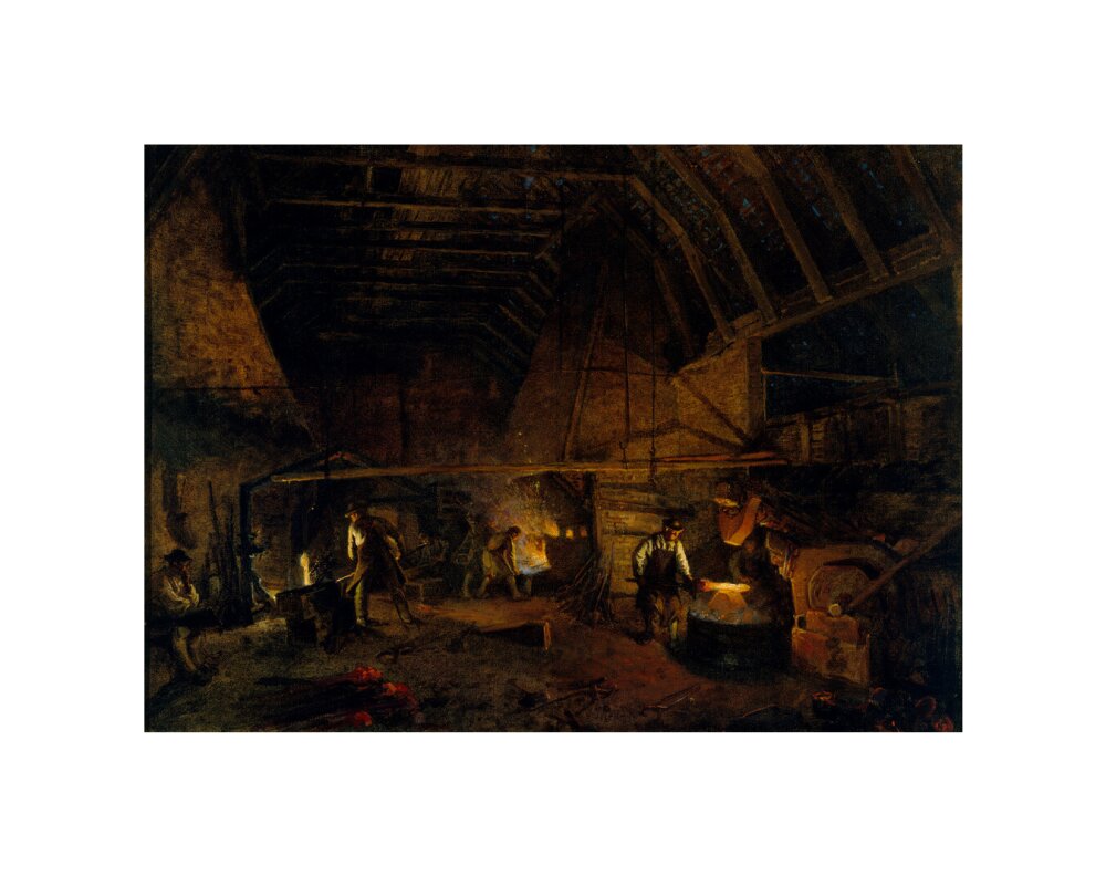'Interior of a Tilt' c 1860. unstretched canvas small none Art Print - Science Museum Shop