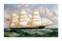 'Torrens', iron full-rigged ship, 1875. unstretched canvas extra large none Art Print - Science Museum Shop