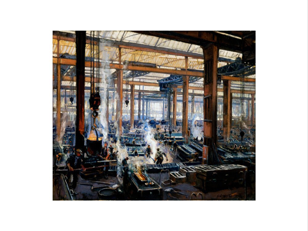 'Industrial Workshop (a steel works)', 1910. art print medium none Art Print - Science Museum Shop