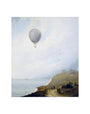 'Balloon Over Cliffs', Dover, Kent, 1840. art print extra small none Art Print - Science Museum Shop