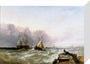 'Shipping off the Dutch Coast', c 1830. stretched canvas small none Art Print - Science Museum Shop