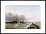 'Shipping off the Dutch Coast', c 1830. art print extra large black Art Print - Science Museum Shop