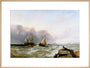 'Shipping off the Dutch Coast', c 1830. art print extra large natural Art Print - Science Museum Shop