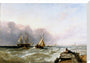 'Shipping off the Dutch Coast', c 1830. stretched canvas large none Art Print - Science Museum Shop