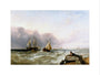 'Shipping off the Dutch Coast', c 1830. art print extra large none Art Print - Science Museum Shop