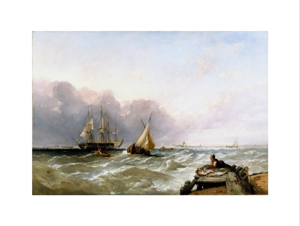 'Shipping off the Dutch Coast', c 1830. art print extra large none Art Print - Science Museum Shop