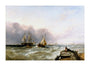 'Shipping off the Dutch Coast', c 1830. unstretched canvas extra large none Art Print - Science Museum Shop