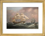 'East Indiaman Herefordshire', 1815. art print extra small gold Art Print - Science Museum Shop