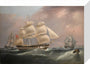 'East Indiaman Herefordshire', 1815. stretched canvas small none Art Print - Science Museum Shop