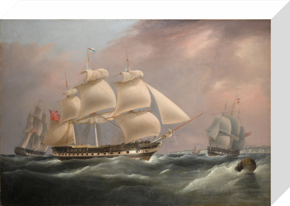 'East Indiaman Herefordshire', 1815. stretched canvas small none Art Print - Science Museum Shop