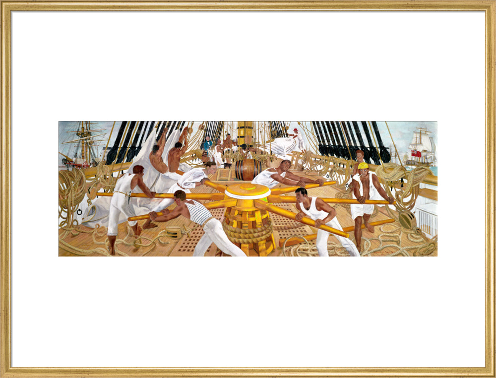 'Warping in', 1962. art print extra large gold Art Print - Science Museum Shop