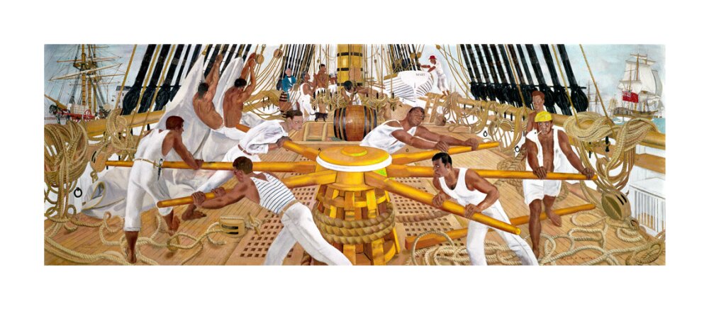 'Warping in', 1962. unstretched canvas extra large none Art Print - Science Museum Shop