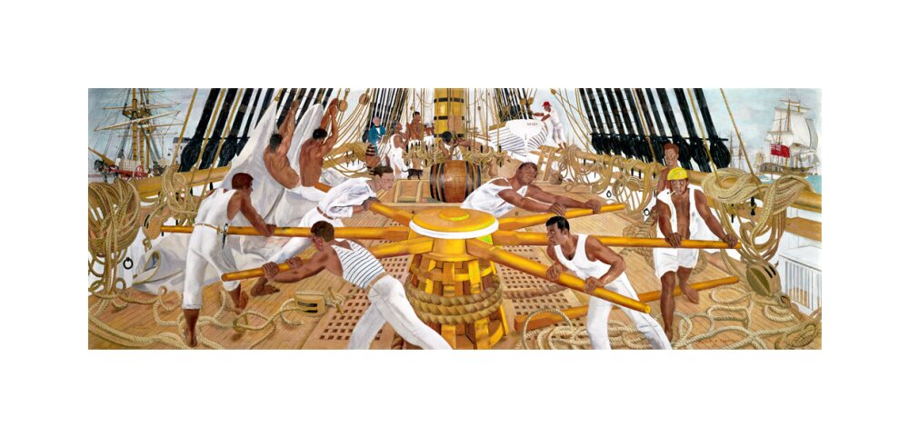 'Warping in', 1962. unstretched canvas medium none Art Print - Science Museum Shop