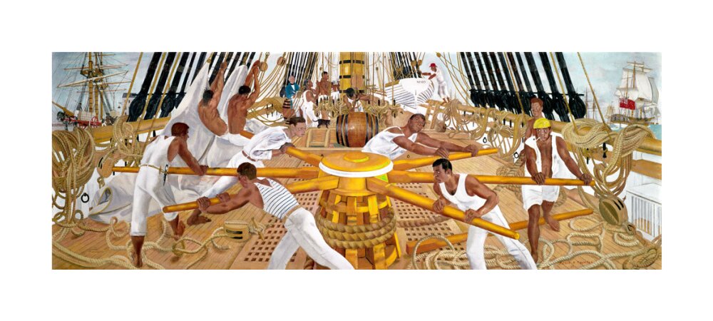 'Warping in', 1962. unstretched canvas large none Art Print - Science Museum Shop