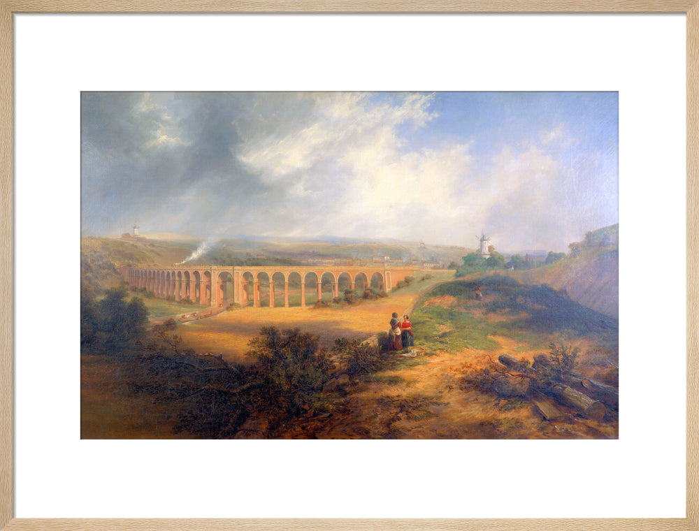 'The London Road Viaduct', Brighton, 1848. art print large natural Art Print - Science Museum Shop