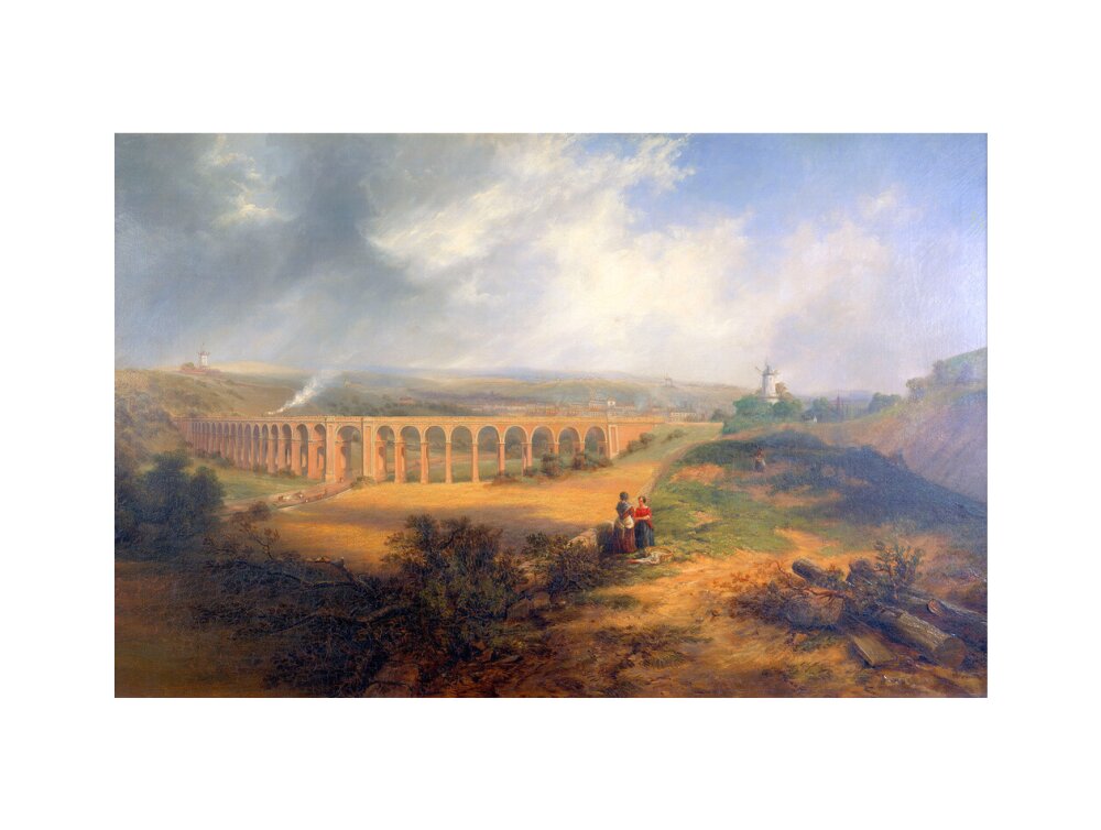 'The London Road Viaduct', Brighton, 1848. art print extra large none Art Print - Science Museum Shop