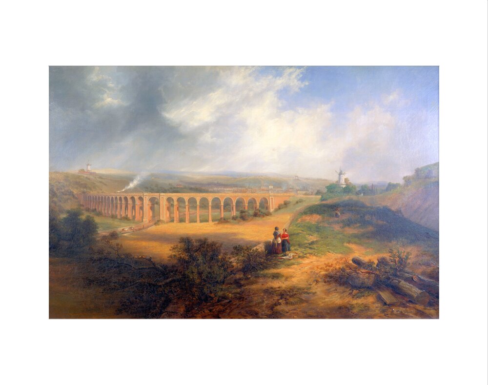 'The London Road Viaduct', Brighton, 1848. art print extra small none Art Print - Science Museum Shop