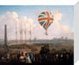 'Mr Lunardi's New Balloon', 29 June 1785. stretched canvas small none Art Print - Science Museum Shop