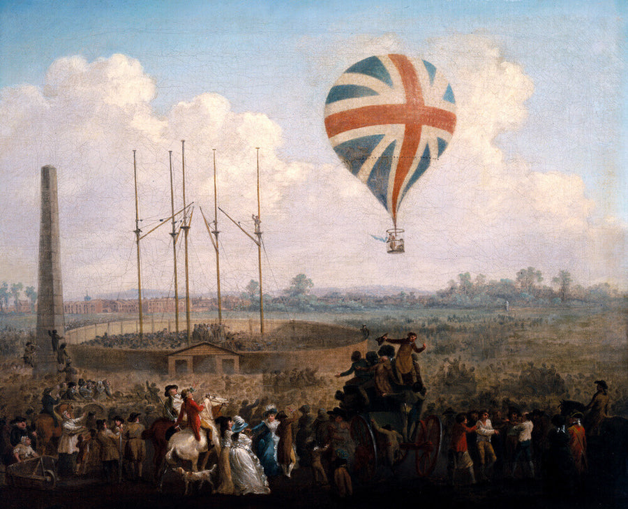 'Mr Lunardi's New Balloon', 29 June 1785. Art Print - Science Museum Shop