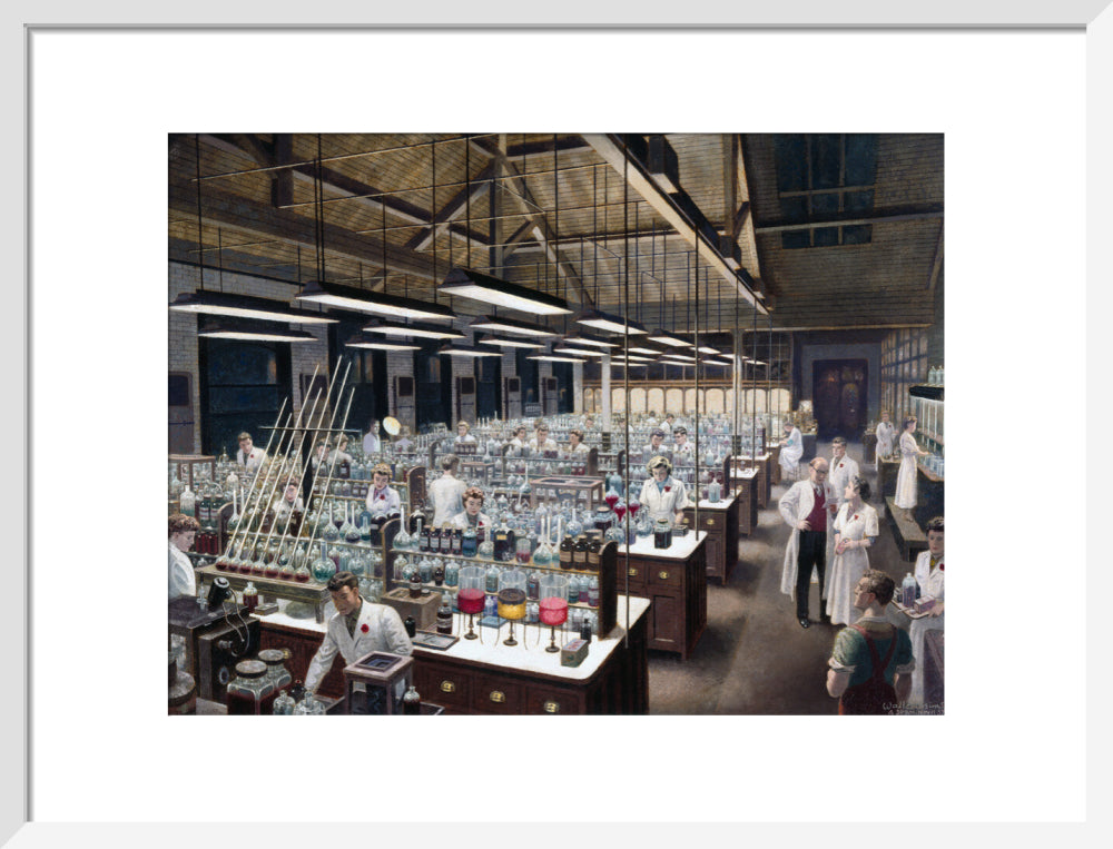 Analytical chemistry laboratory, 11 November 1957. art print medium white Art Print - Science Museum Shop