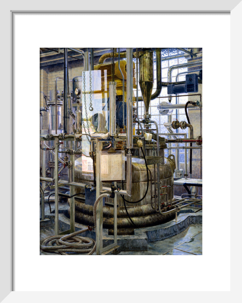 The production of insulin by fermentation, 1986. art print extra small white Art Print - Science Museum Shop