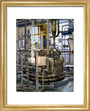 The production of insulin by fermentation, 1986. art print extra small gold Art Print - Science Museum Shop