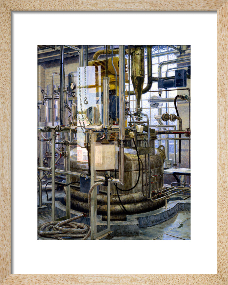 The production of insulin by fermentation, 1986. art print extra small natural Art Print - Science Museum Shop