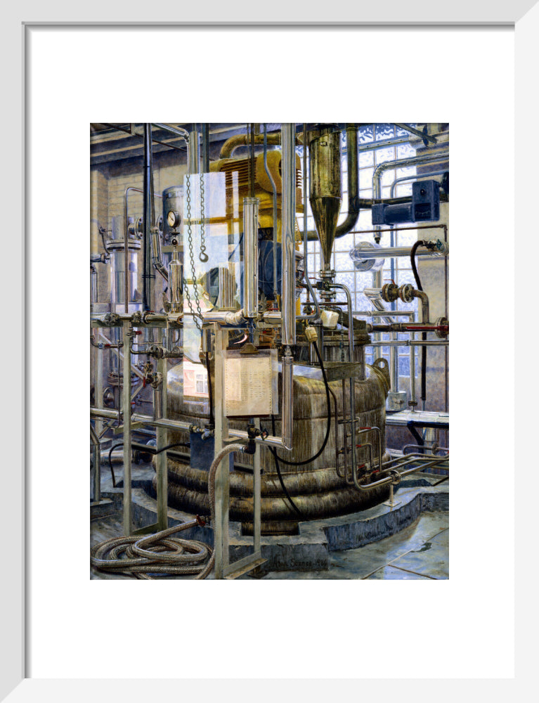 The production of insulin by fermentation, 1986. art print small white Art Print - Science Museum Shop