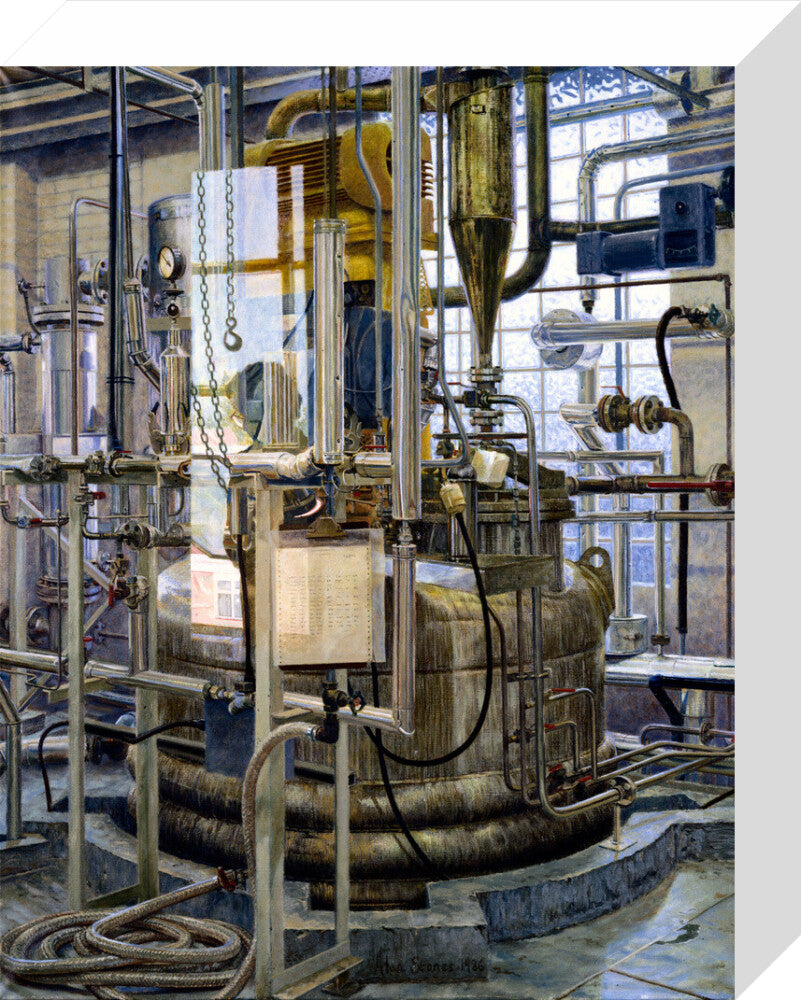 The production of insulin by fermentation, 1986. stretched canvas small none Art Print - Science Museum Shop