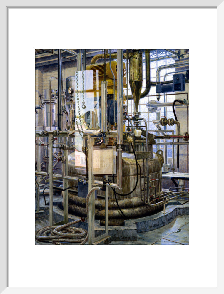 The production of insulin by fermentation, 1986. art print medium white Art Print - Science Museum Shop