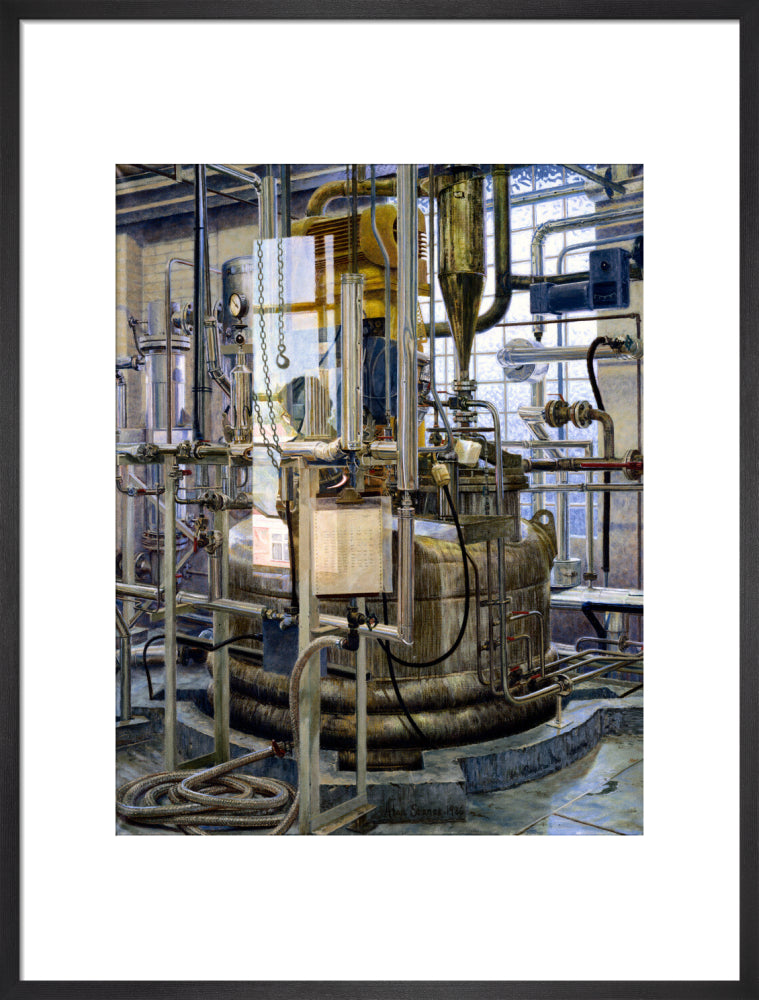 The production of insulin by fermentation, 1986. art print large black Art Print - Science Museum Shop