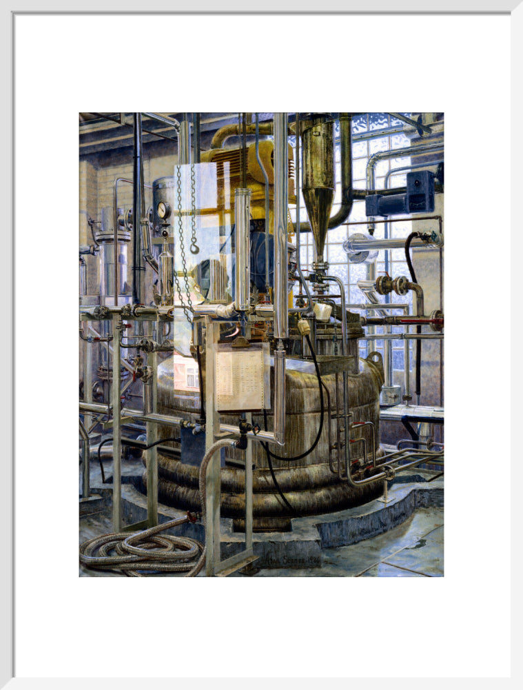 The production of insulin by fermentation, 1986. art print large white Art Print - Science Museum Shop