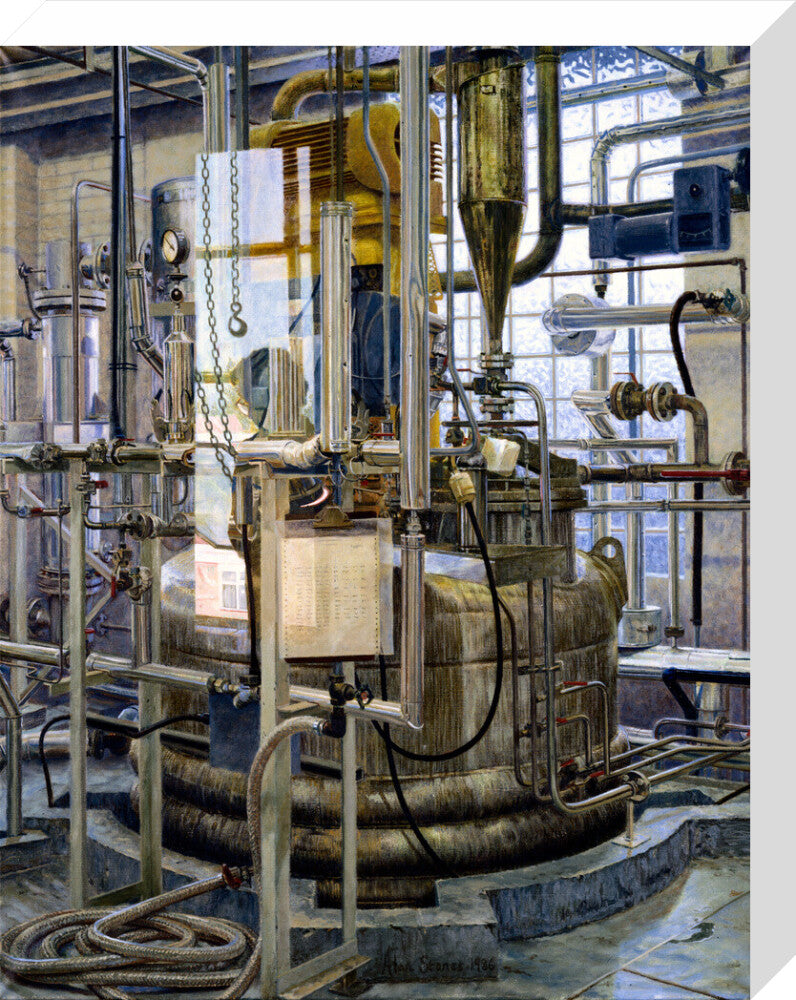 The production of insulin by fermentation, 1986. stretched canvas medium none Art Print - Science Museum Shop