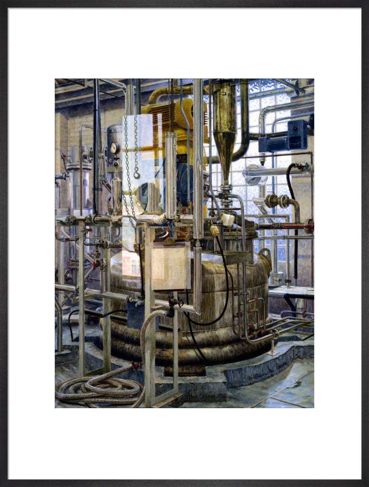The production of insulin by fermentation, 1986. art print extra large black Art Print - Science Museum Shop