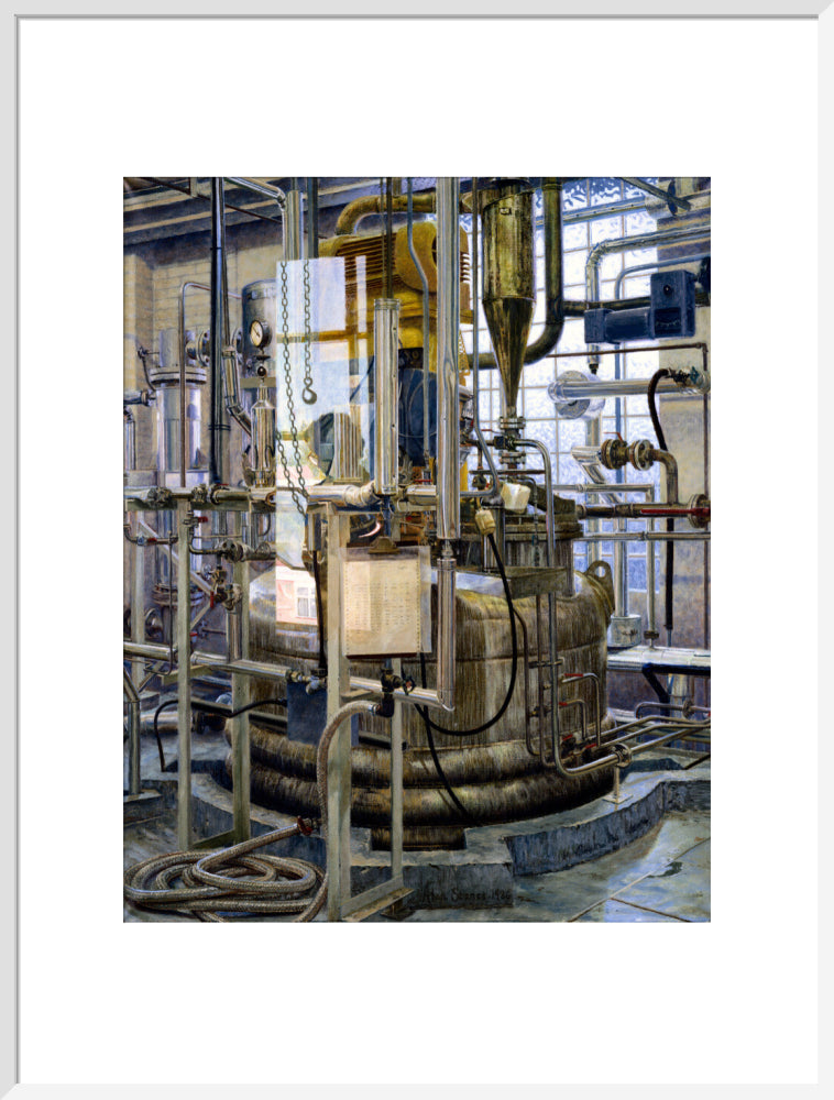 The production of insulin by fermentation, 1986. art print extra large white Art Print - Science Museum Shop