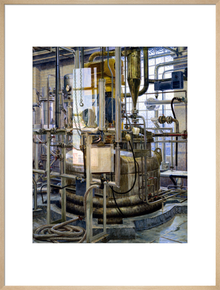 The production of insulin by fermentation, 1986. art print extra large natural Art Print - Science Museum Shop