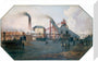 'North Eastern coalfield: colliery pit-head and coking ovens', c 1845. stretched canvas medium none Art Print - Science Museum Shop