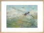 Painting of a dogfight, with five fighter aircraft of World War I art print medium natural Art Print - Science Museum Shop