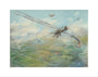 Painting of a dogfight, with five fighter aircraft of World War I art print extra small none Art Print - Science Museum Shop