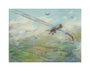Painting of a dogfight, with five fighter aircraft of World War I unstretched canvas medium none Art Print - Science Museum Shop