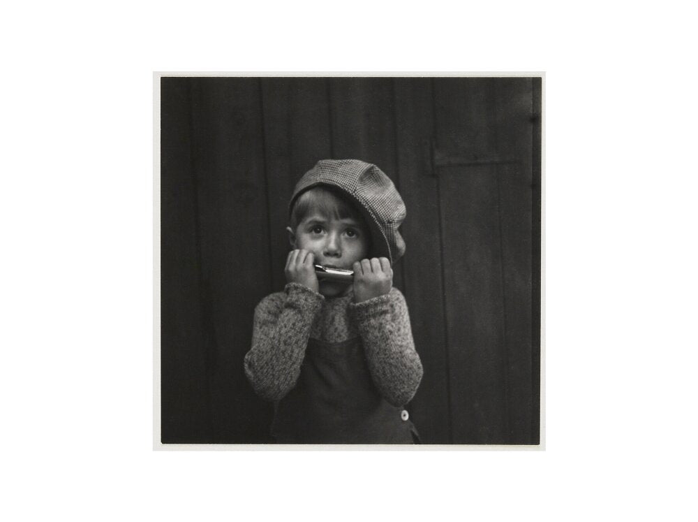 Boy playing the harmonica, about 1925 art print extra large none Art Print - Science Museum Shop